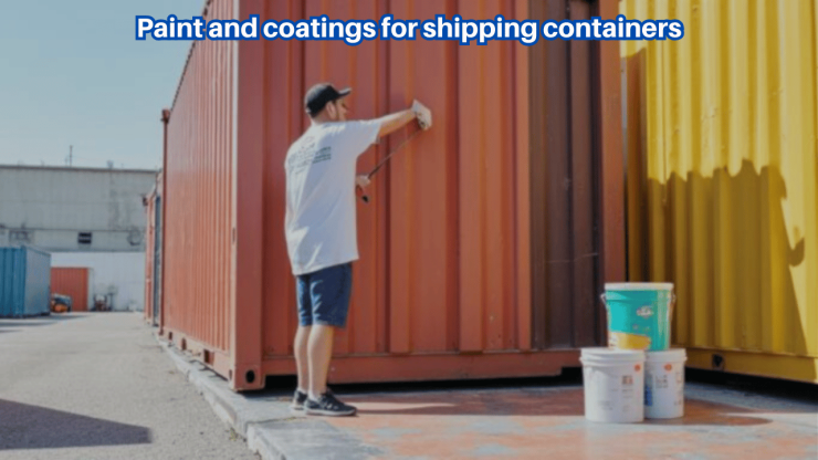 Paint and coatings for shipping containers