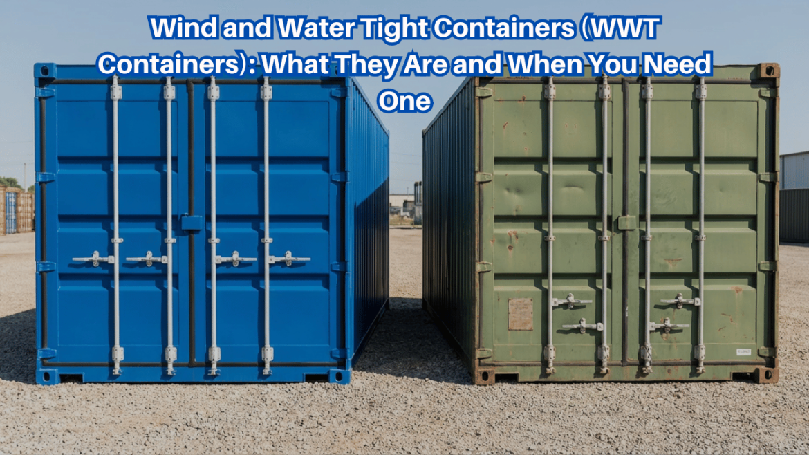 Wind and Water Tight Containers (WWT Containers): What They Are and When You Need One